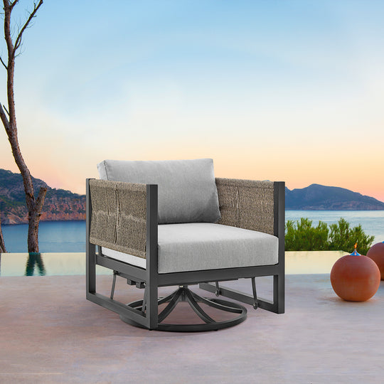 Mareike Outdoor Swivel Chair