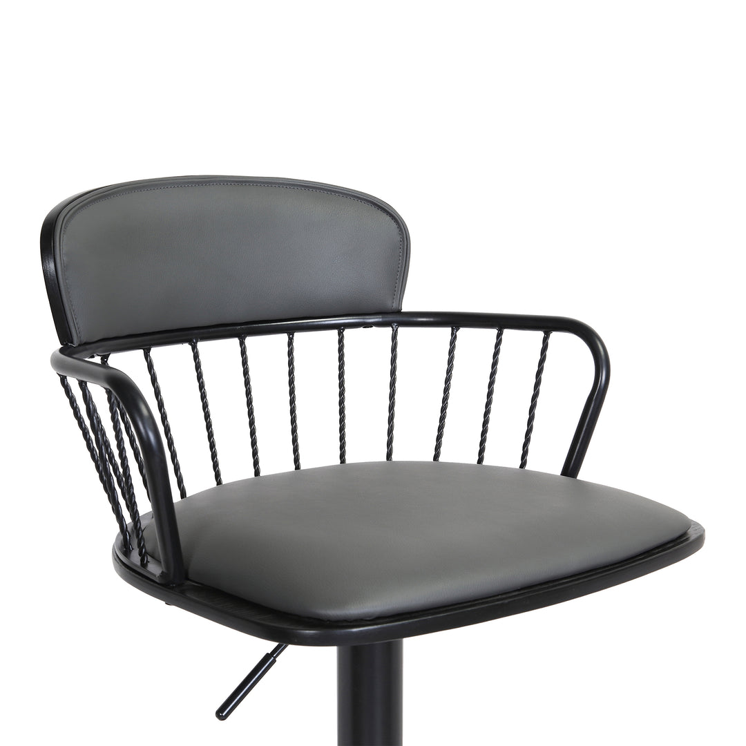 Nash Upholstered Adjustable Barstool