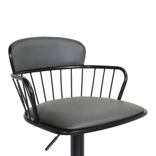 Nash Upholstered Adjustable Barstool