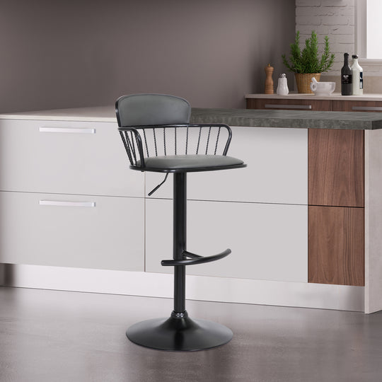 Nash Upholstered Adjustable Barstool