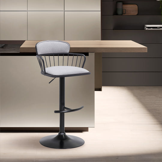 Nash Upholstered Adjustable Barstool