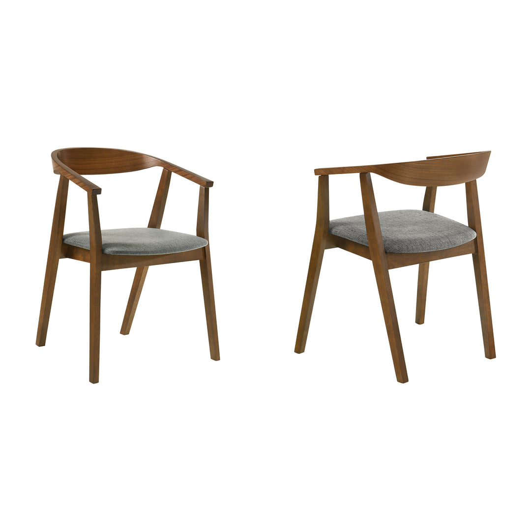 Santana Upholstered Wood Dining Chair - Set of 2