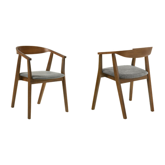 Santana Upholstered Wood Dining Chair - Set of 2