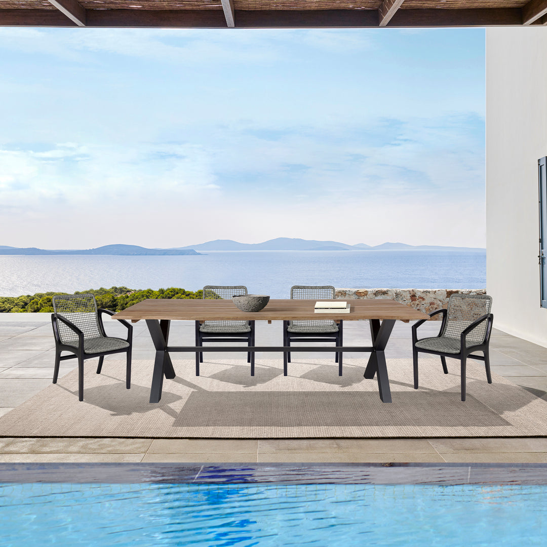 Glendora and Beckham 5-Piece Outdoor Dining Set