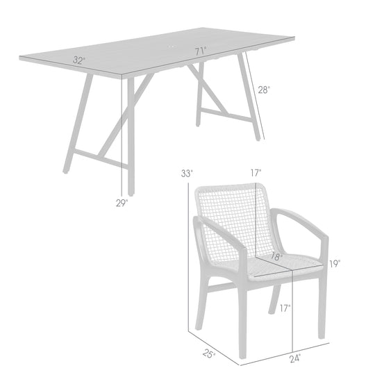 Frinton & Beckham Outdoor Dining Set