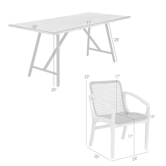 Frinton & Beckham Outdoor Dining Set