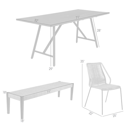 Frinton Clip & Rhett Outdoor Dining Set