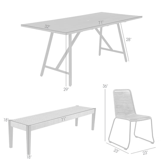 Frinton Shasta & Rhett Outdoor Dining Set