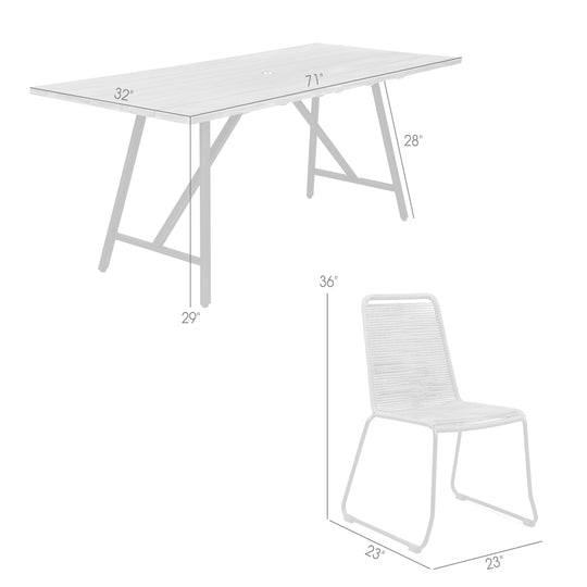 Frinton & Shasta Outdoor Dining Set