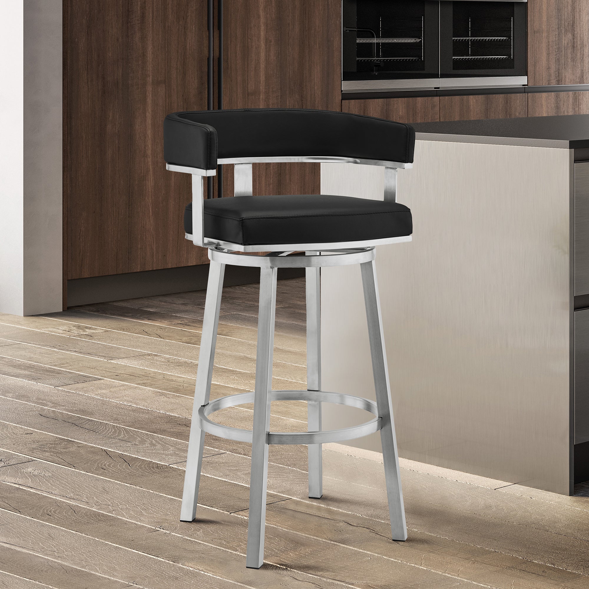Armen Living Lorin Swivel Stool - Thumbnail 2