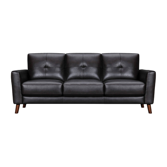 Almafi 82 in. Leather Sofa