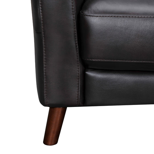 Almafi 82 in. Leather Sofa