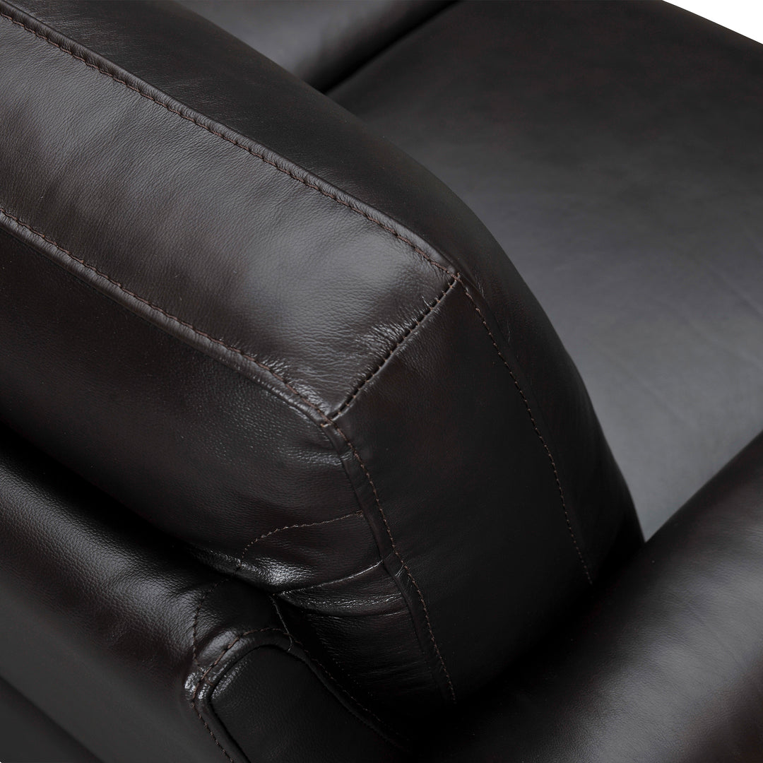 Almafi 82 in. Leather Sofa