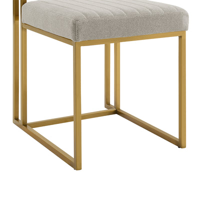 Anastsia Upholstered Dining Chair with Metal Frame