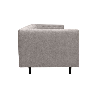 Annabelle 80" Fabric Sofa with Black Wood Legs