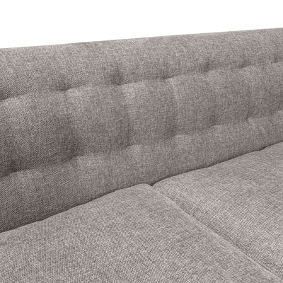 Annabelle 80" Fabric Sofa with Black Wood Legs