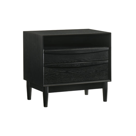 Artemio 2 Drawer Wood Nightstand with Shelf