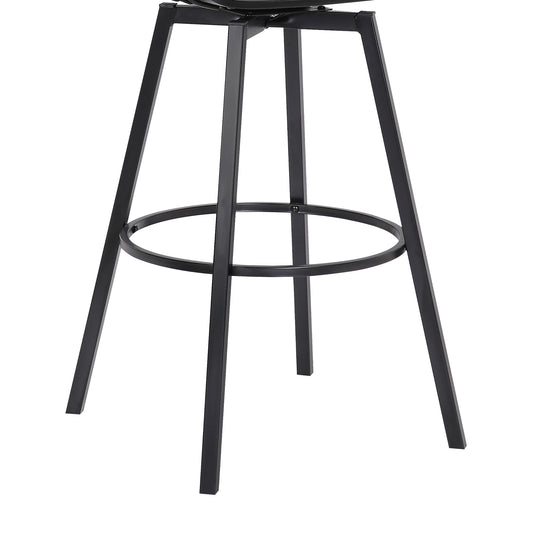 Armen Living Athena Upholstered Swivel Barstool