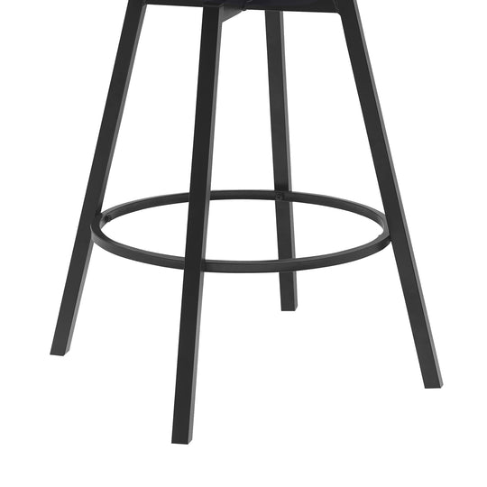 Armen Living Athena Upholstered Swivel Barstool