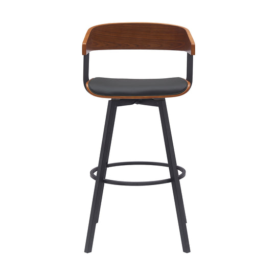 Armen Living Athena Upholstered Swivel Barstool
