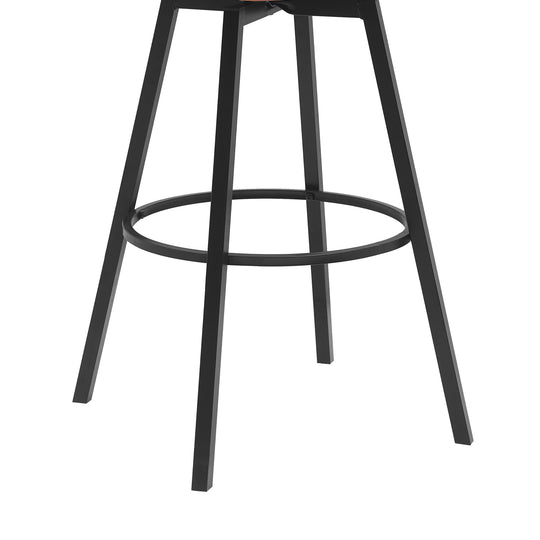 Armen Living Athena Upholstered Swivel Barstool