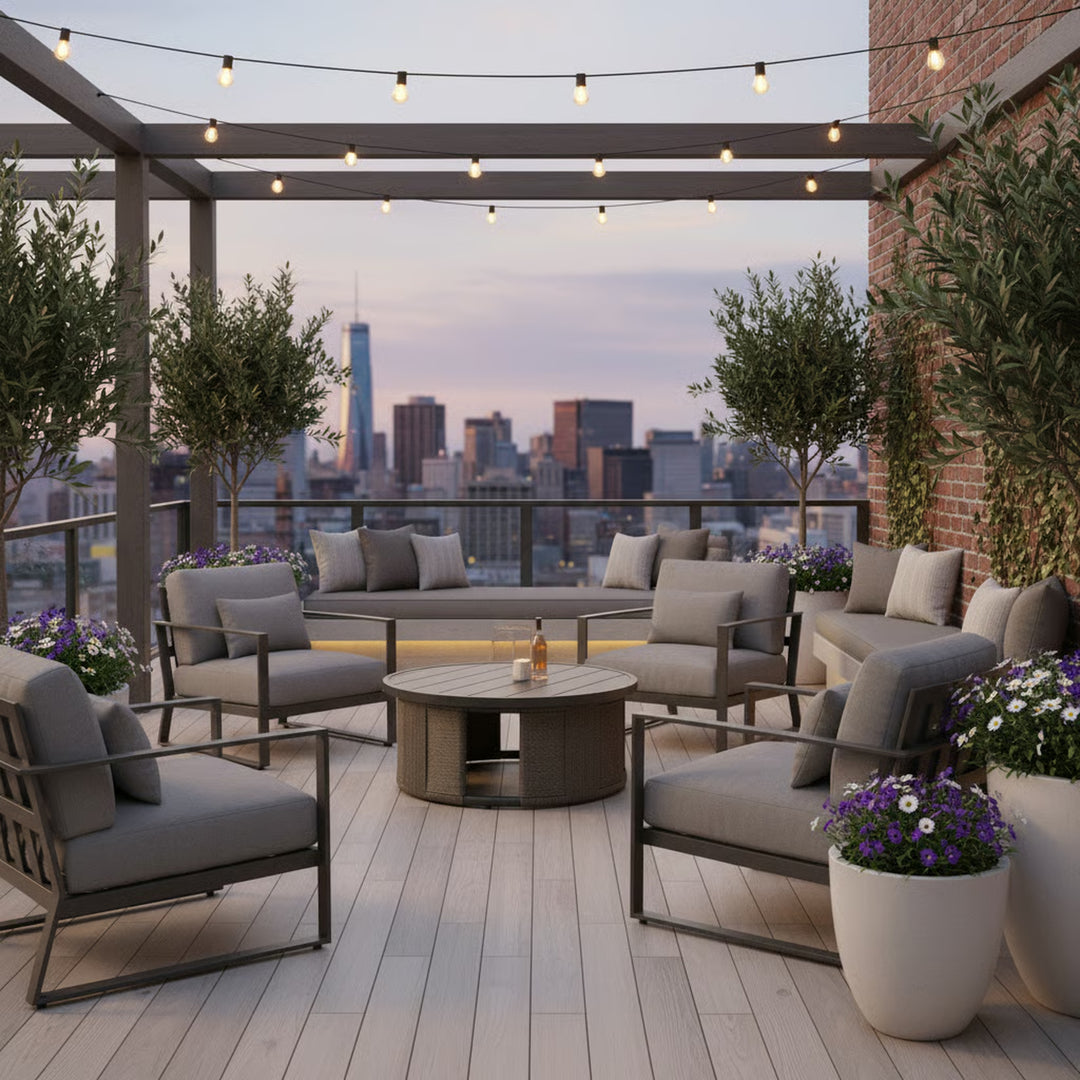 Brampton Outdoor Coffee Table Round