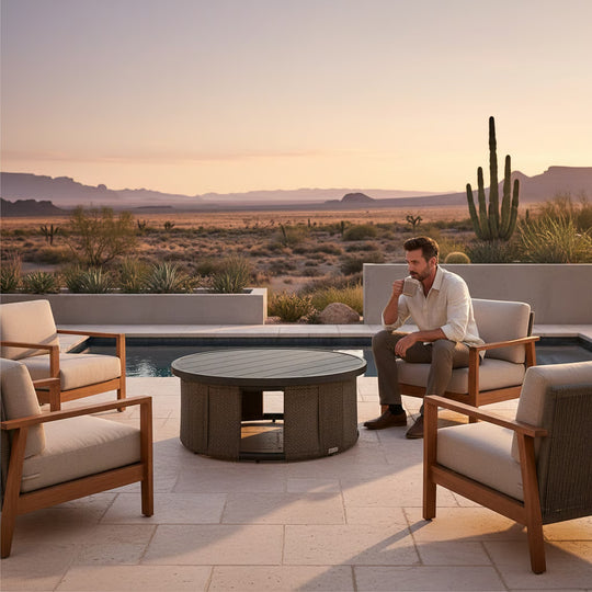 Brampton Outdoor Coffee Table Round