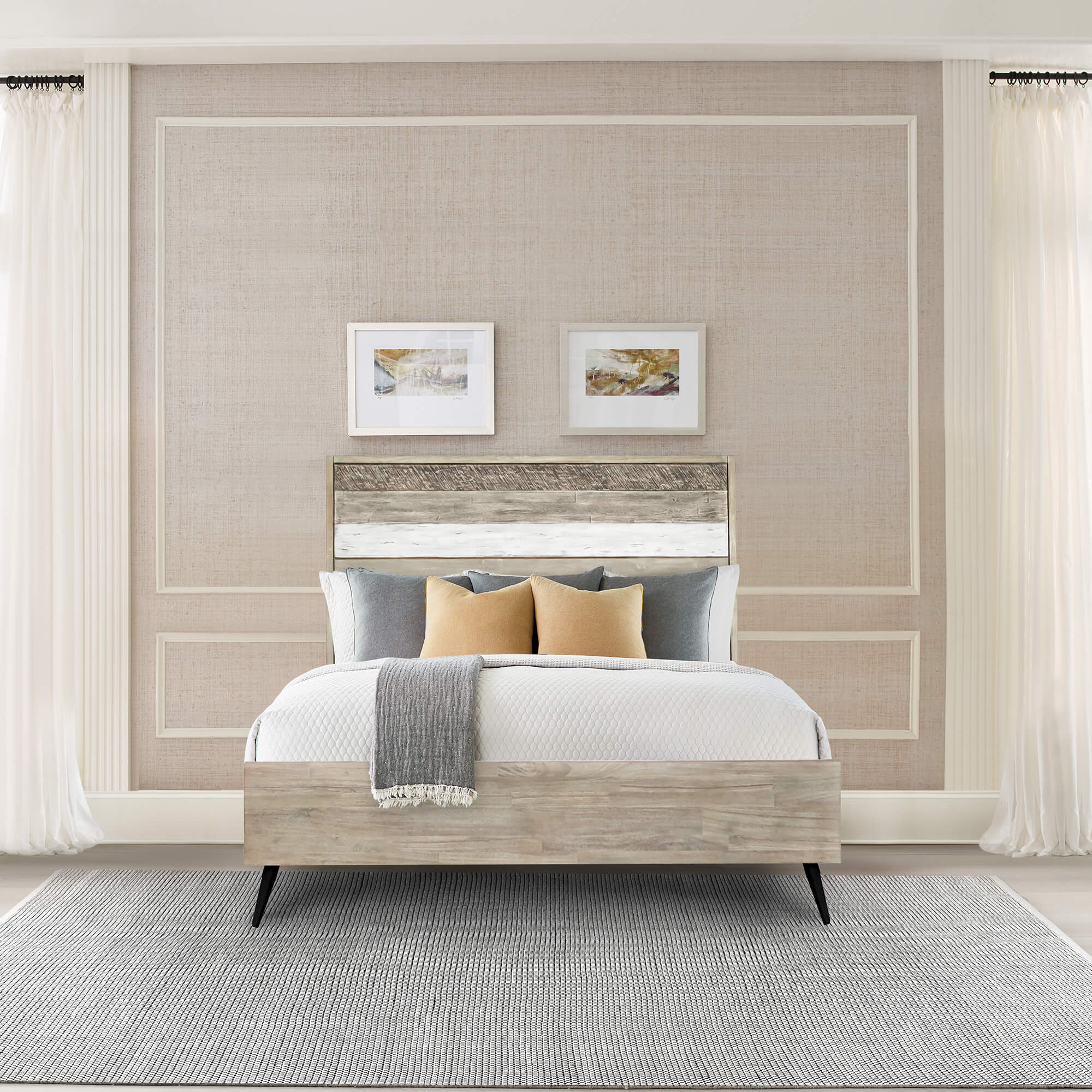Armen Living Bridges Platform Bed