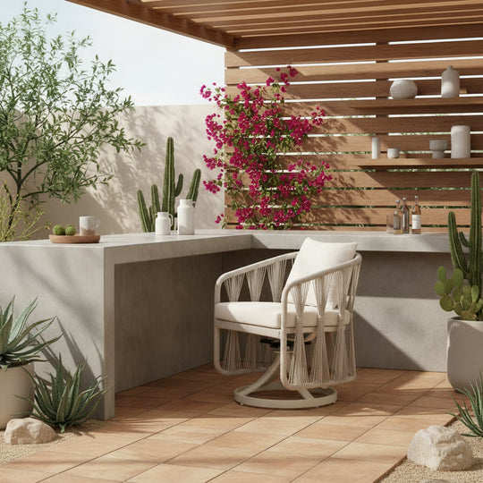 Breeze Outdoor Swivel Dining Chair