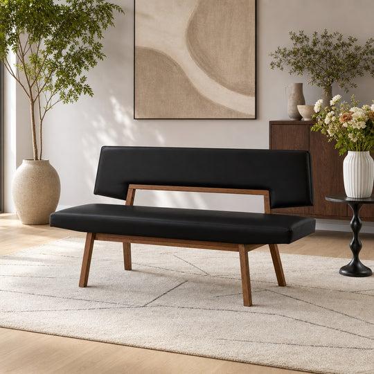 Channell Upholstered Wood Dining Bench
