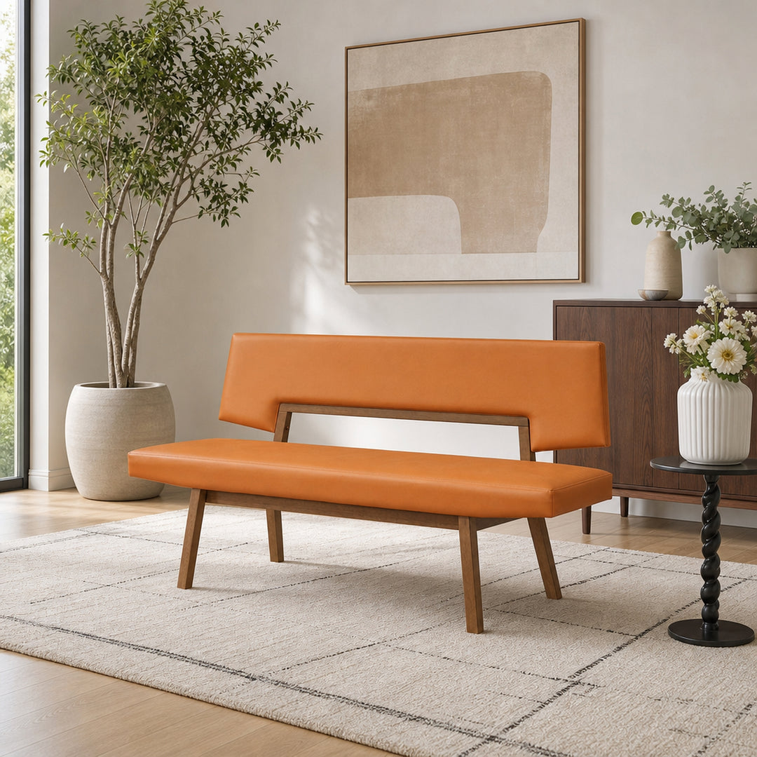 Channell Upholstered Wood Dining Bench