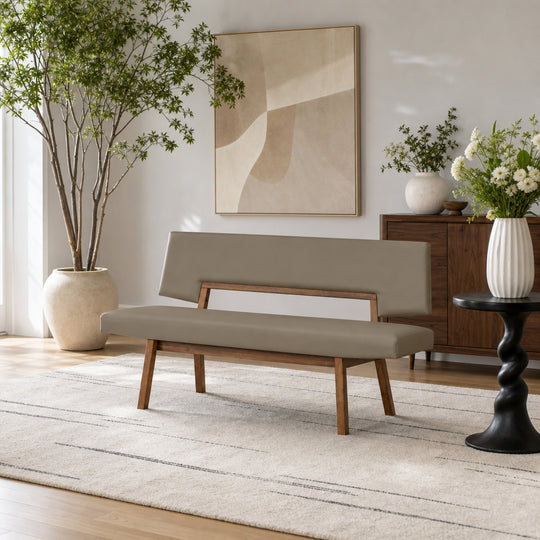 Channell Upholstered Wood Dining Bench