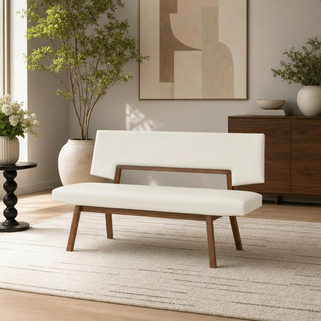 Channell Upholstered Wood Dining Bench
