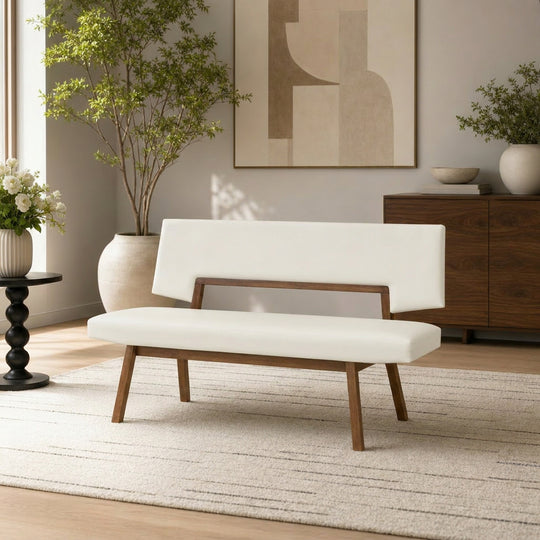 Channell Upholstered Wood Dining Bench