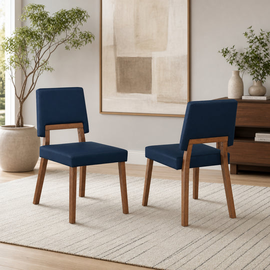 Channell Upholstered Wood Dining Chair - Set of 2