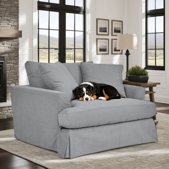 Ciara 53 in. Upholstered Chair and a Half