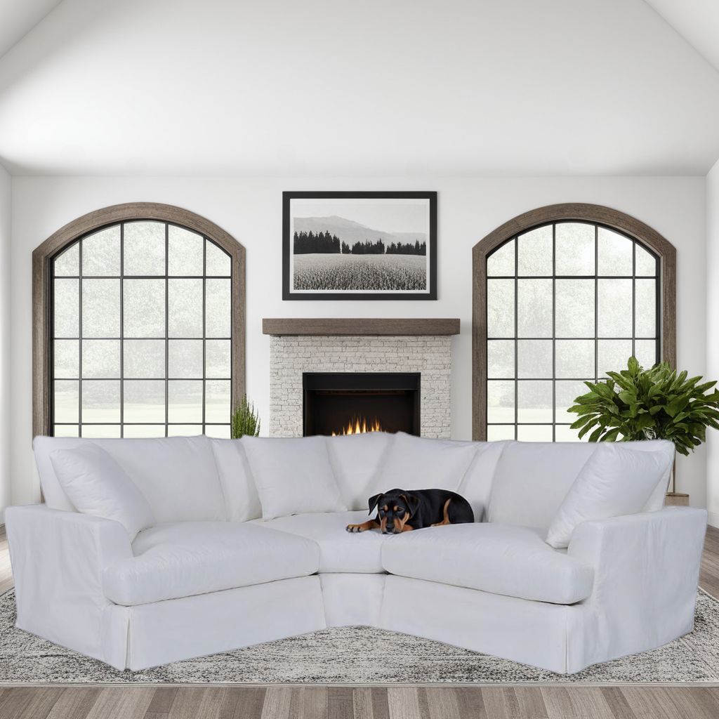 Ciara Upholstered 3 Piece Sectional Sofa