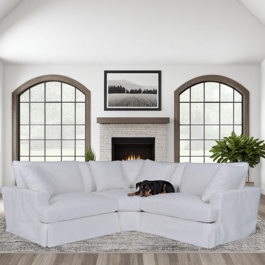 Ciara Upholstered 3 Piece Sectional Sofa
