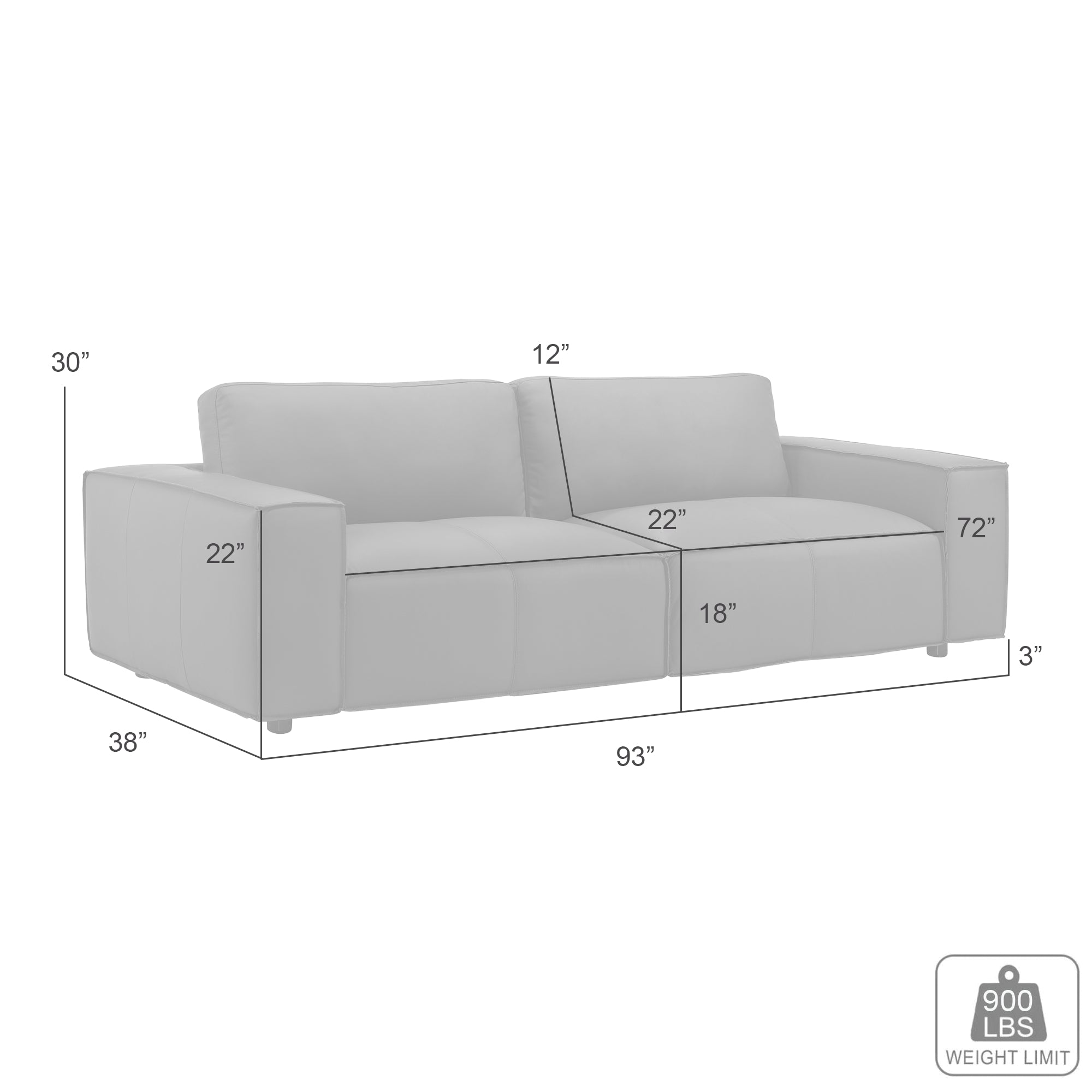 Clayton Sofa – Armen Living