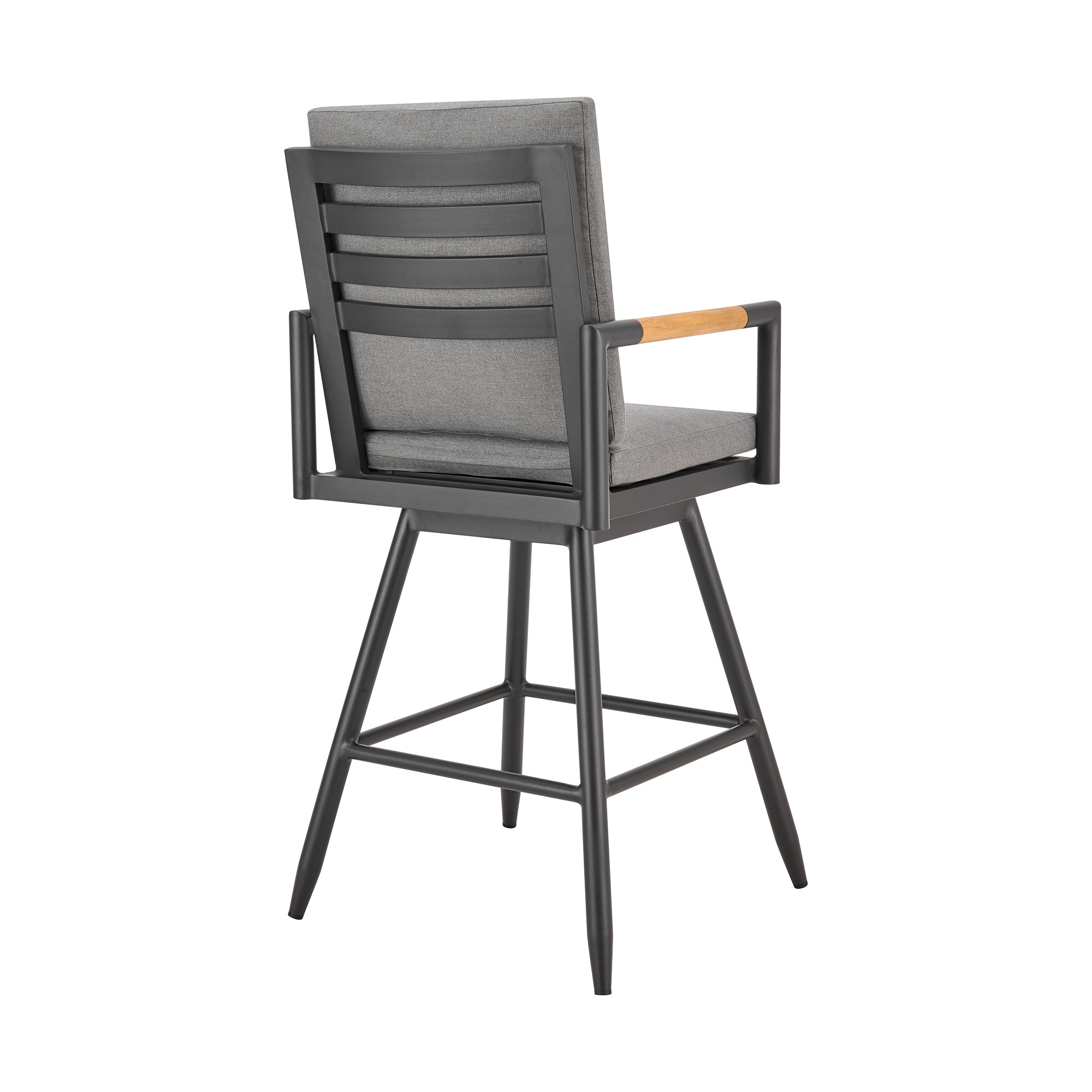 Crown Outdoor Swivel Bar Stool - Thumbnail 2