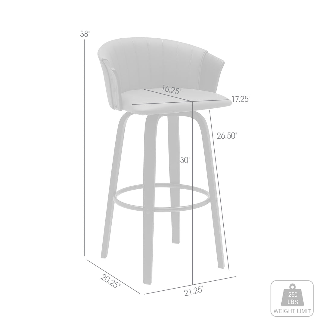 Armen Living Diana Upholstered Barstool