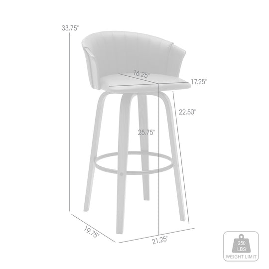Armen Living Diana Upholstered Barstool