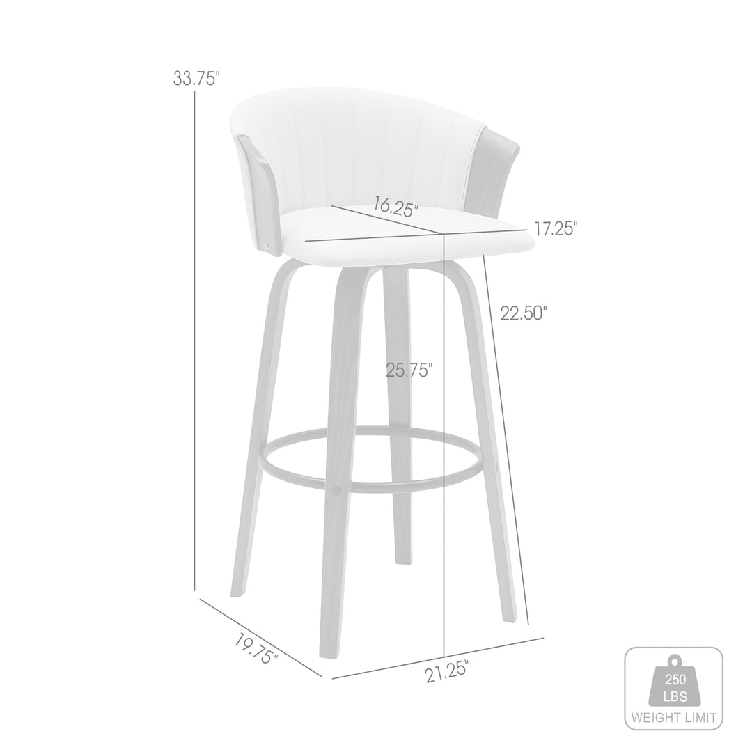 Armen Living Diana Upholstered Barstool