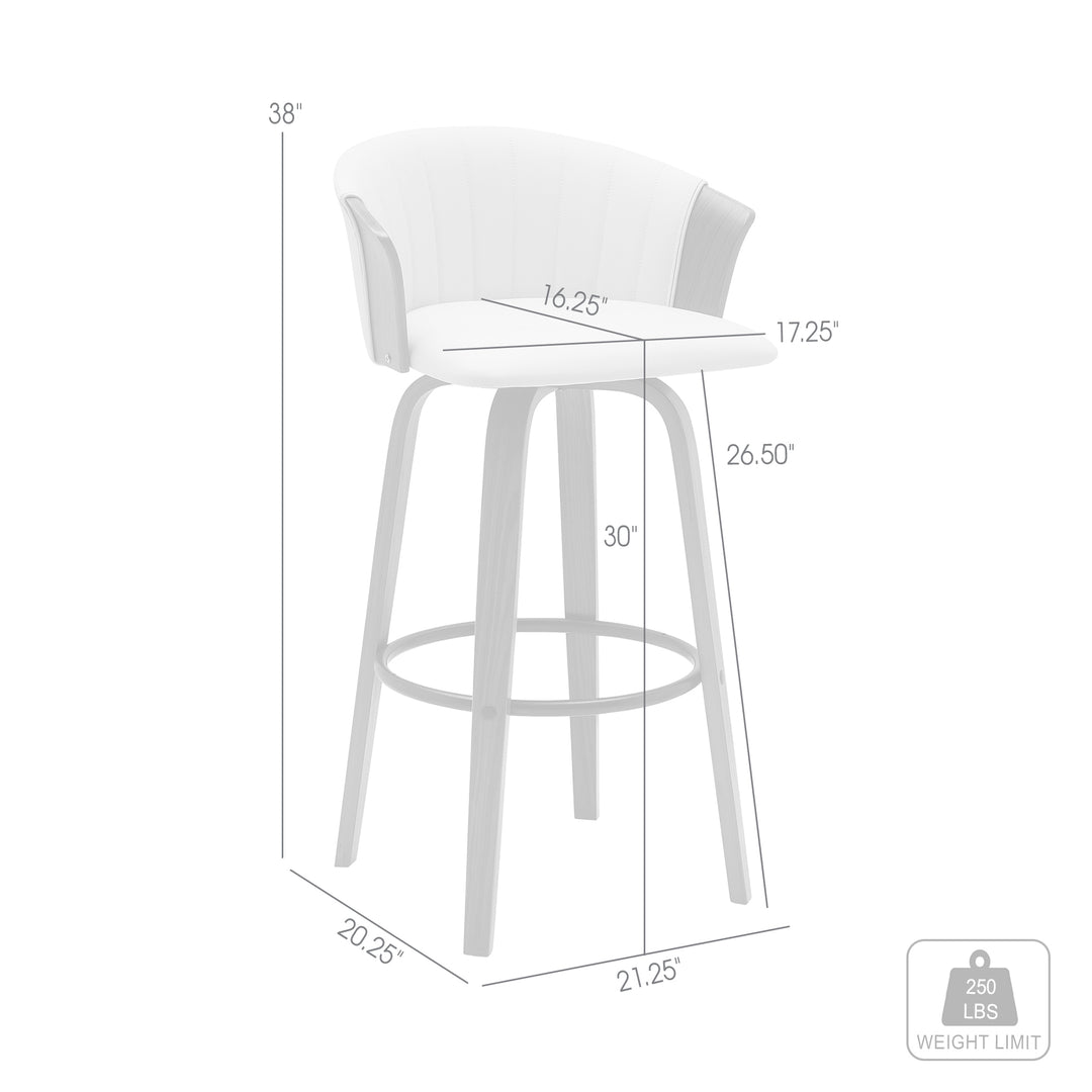 Armen Living Diana Upholstered Barstool