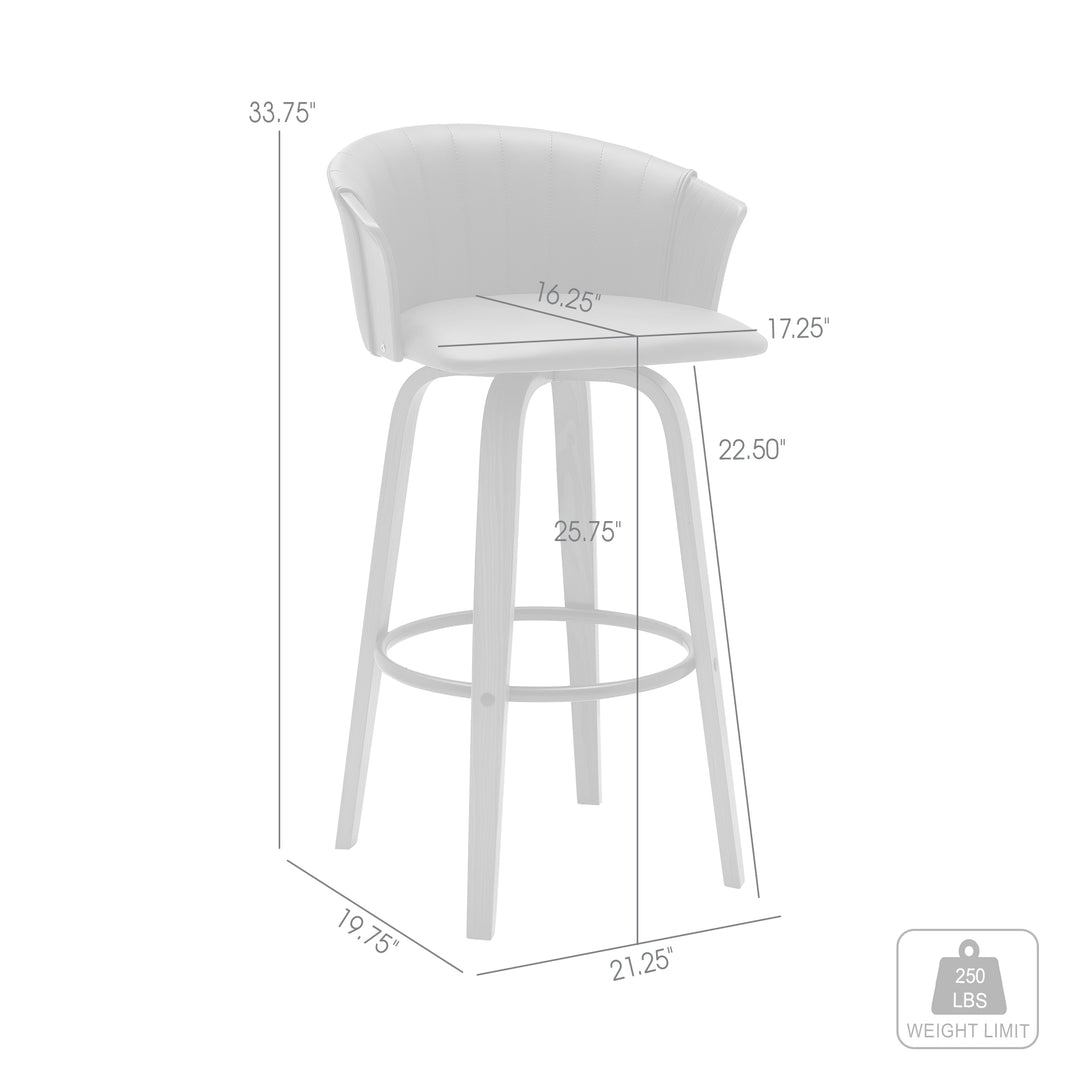 Armen Living Diana Upholstered Barstool