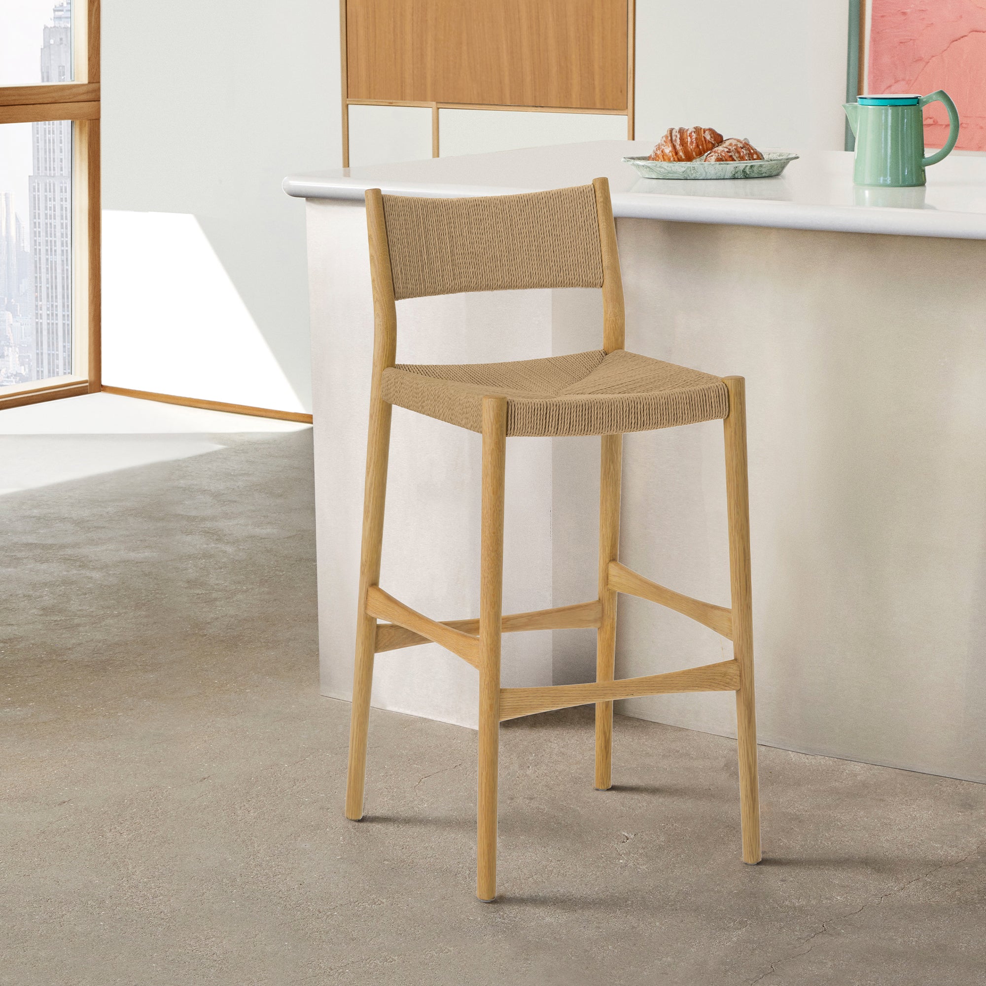 Armen Living Erie Bar Stool - Thumbnail 4
