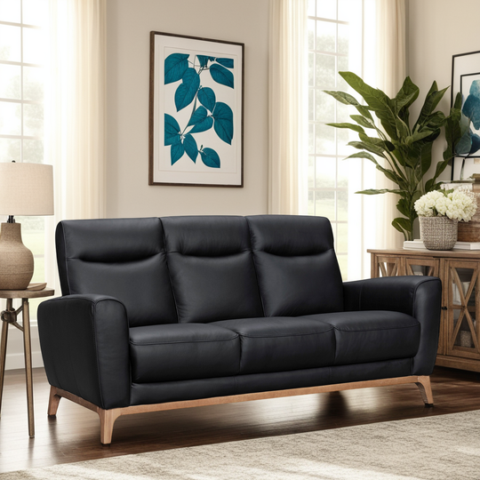 Greyson 83 in. Leather Sofa