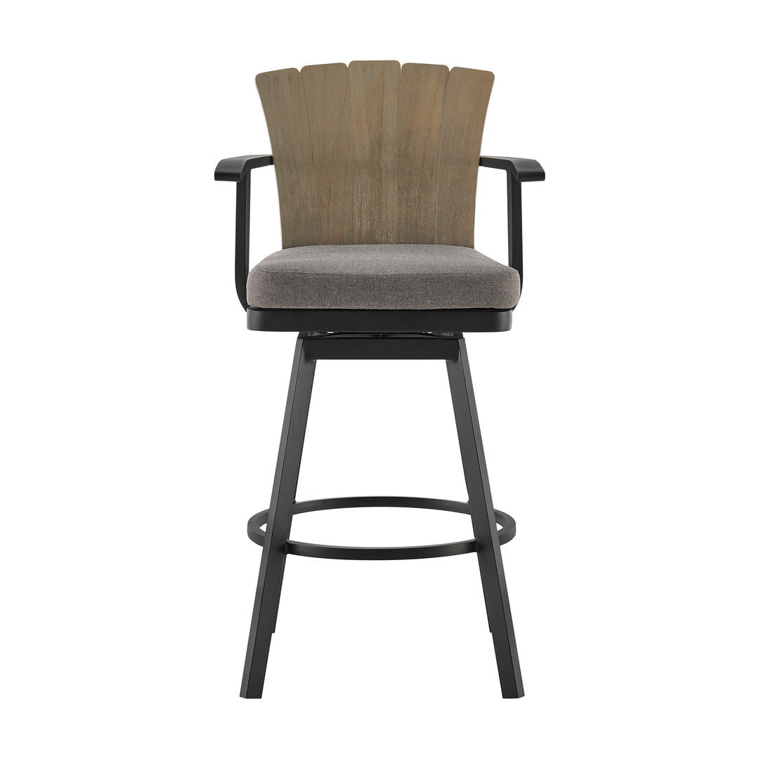 Hazel Swivel Outdoor Bar Stool