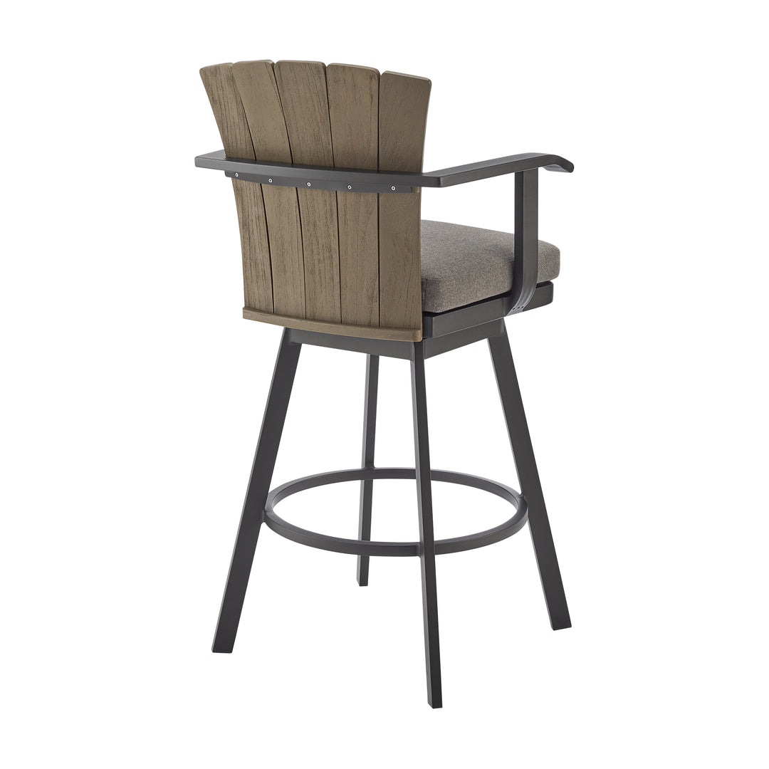 Hazel Swivel Outdoor Bar Stool