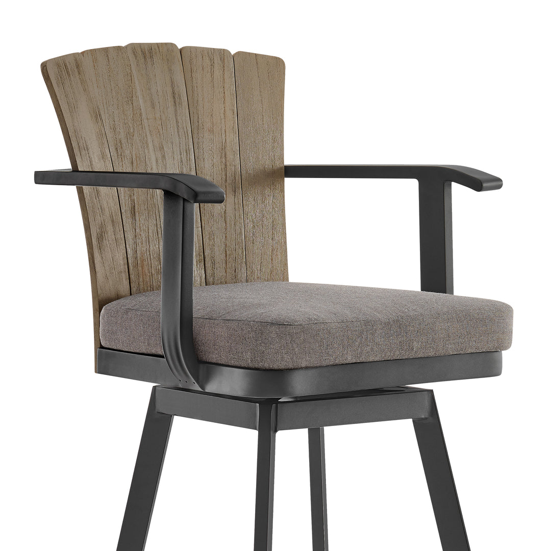 Hazel Swivel Outdoor Bar Stool